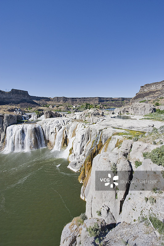 肖肖尼瀑布图片素材