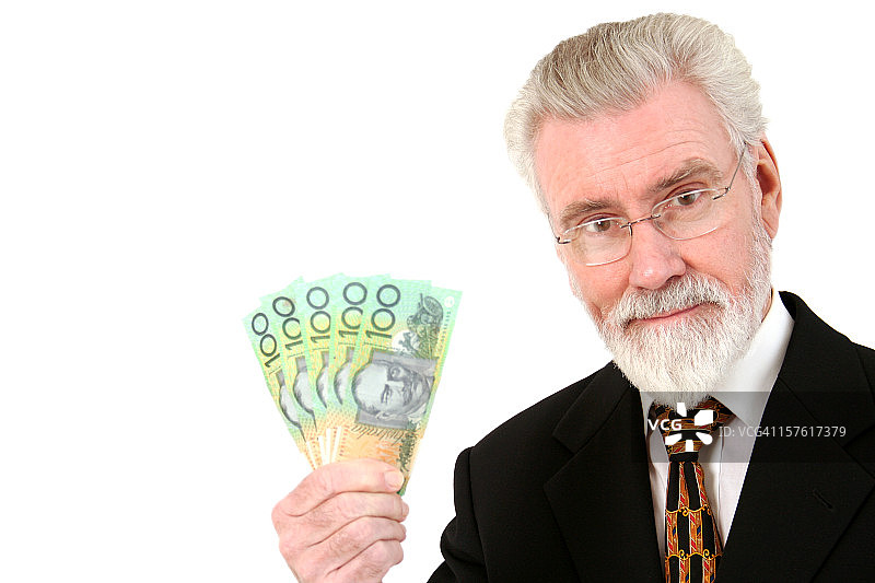 拿着钱的男人图片素材