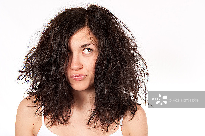 糟糕发型图片素材