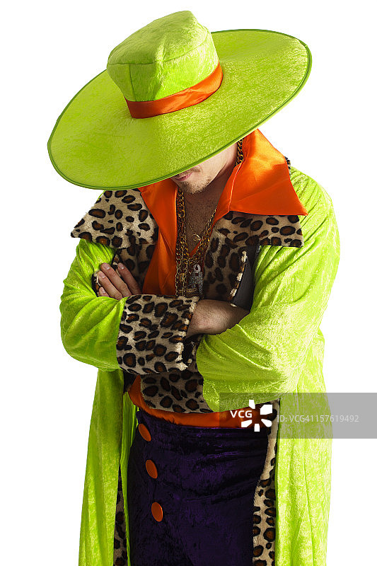 穿着鲜艳的男人图片素材