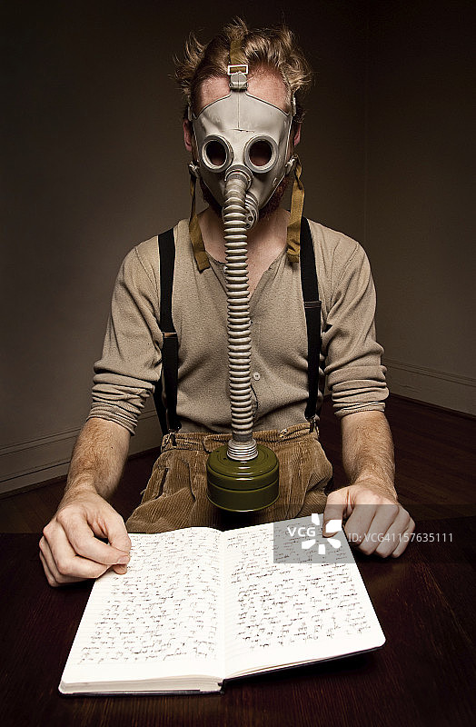 防毒面具研究图片素材