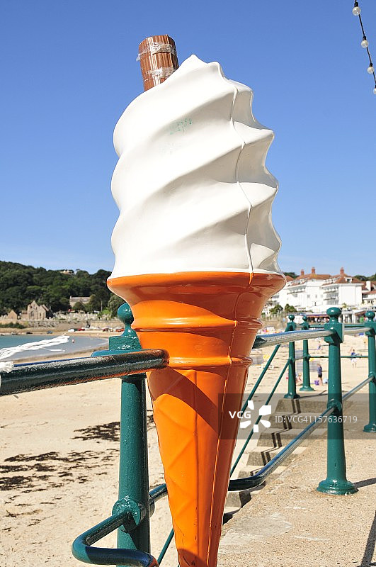 冰淇淋，圣布雷拉德，泽西岛图片素材