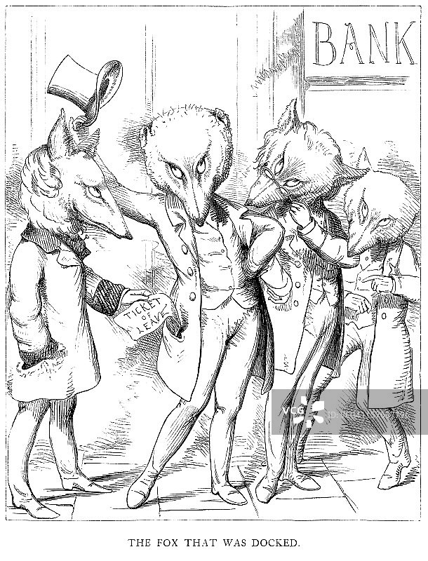 伊索寓言——狐狸断尾图片素材