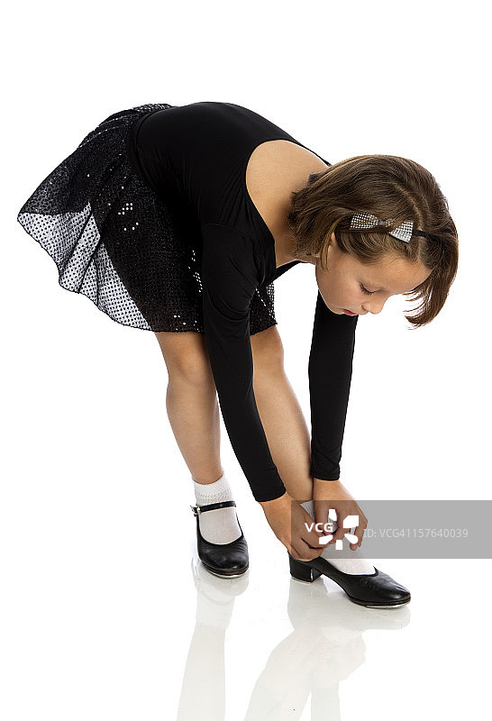 年轻的踢踏舞者图片素材