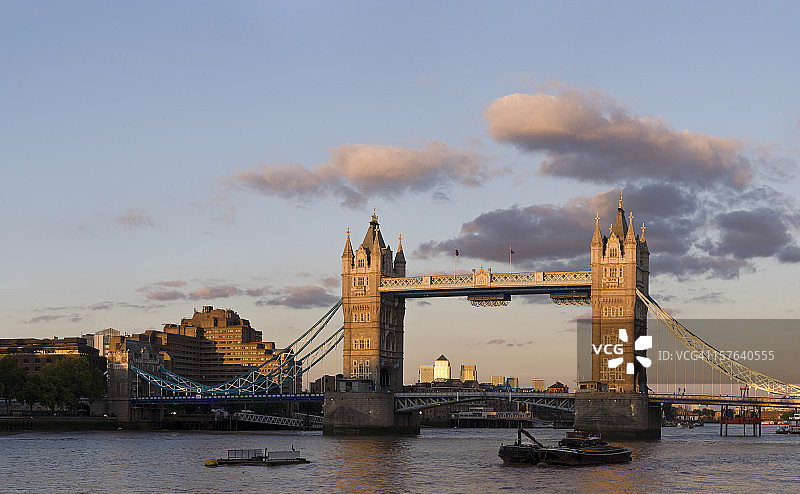 伦敦塔桥日落图片素材