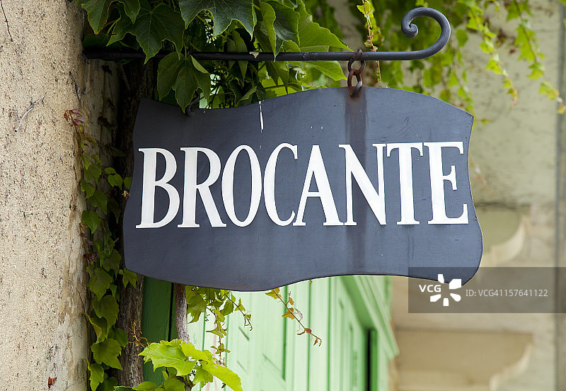 法国古董店招牌图片素材