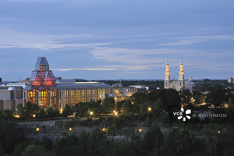 渥太华夜景图片素材