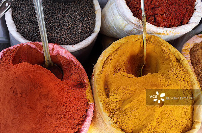 印度的香料图片素材