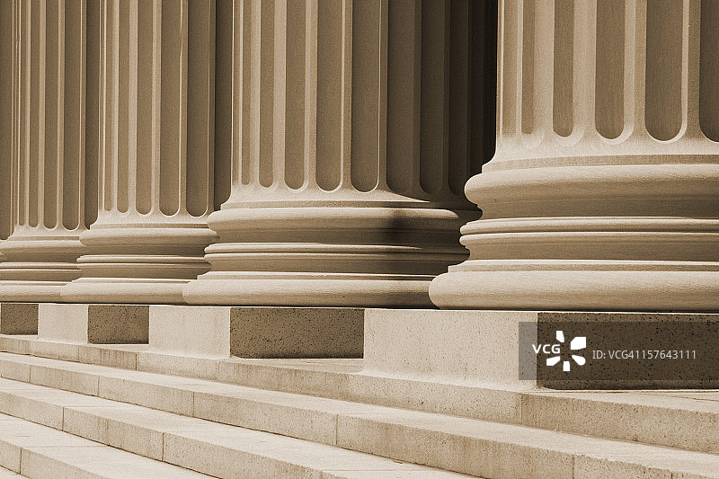 法院大楼的柱子图片素材