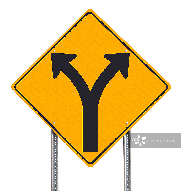 道路选择指示牌图片素材