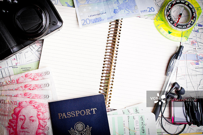 旅行主题边框背景图片素材