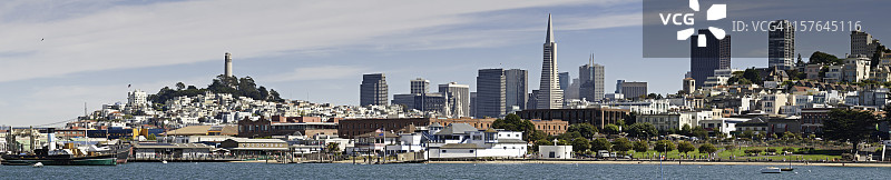 旧金山城市海滩全景图片素材