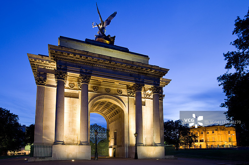 英国伦敦惠灵顿拱门图片素材