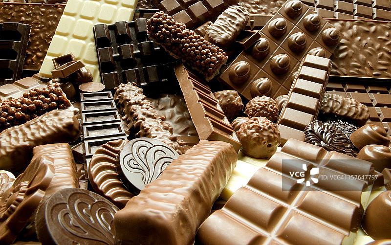 巧克力种类图片素材