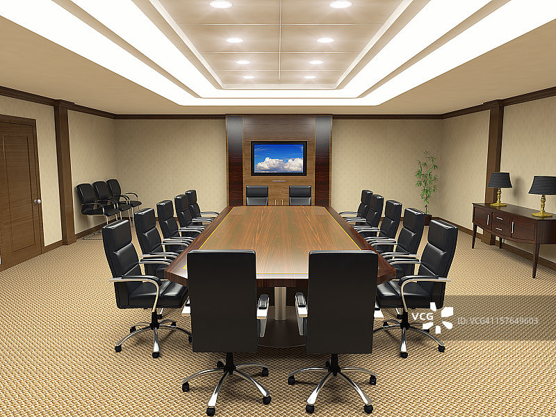 会议室内部图片素材