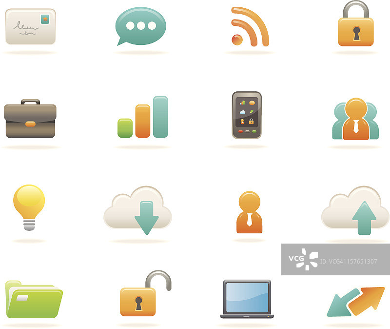 缎面商务图标图片素材