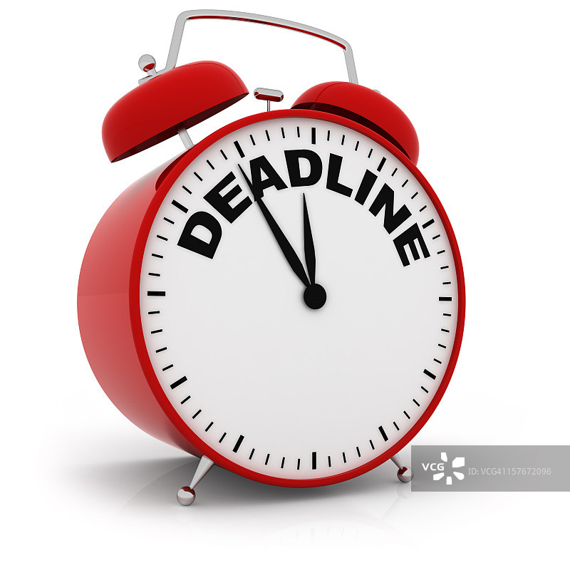 截止日期闹钟图片素材