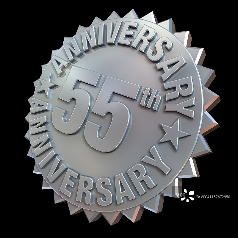 55周年纪念奖章图片素材