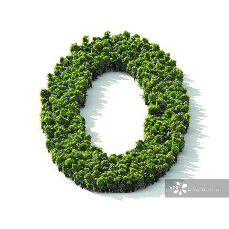 字母O透视图图片素材