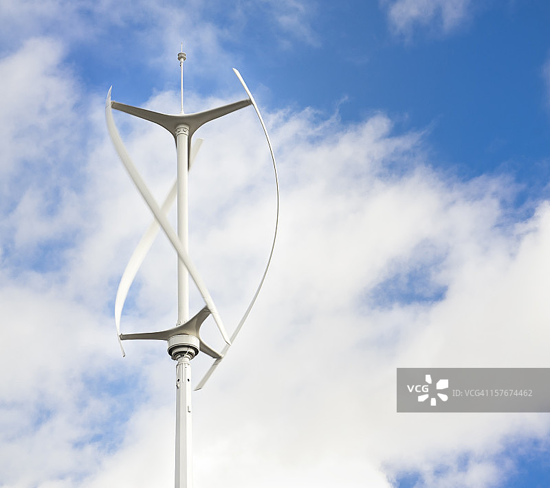 垂直轴风力涡轮机图片素材