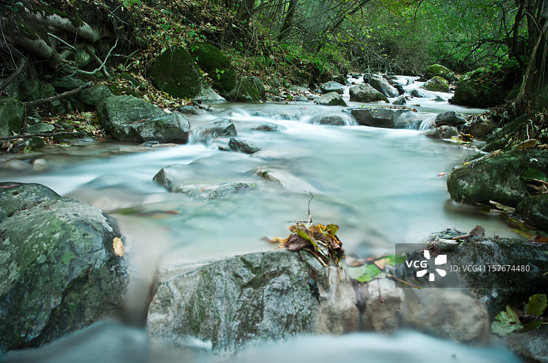 流动的河流泉水图片素材
