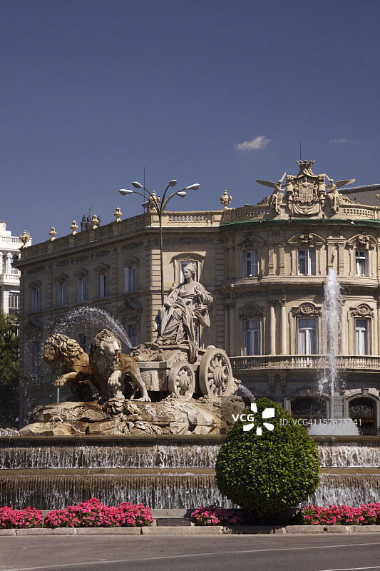 西班牙马德里西贝莱斯广场图片素材