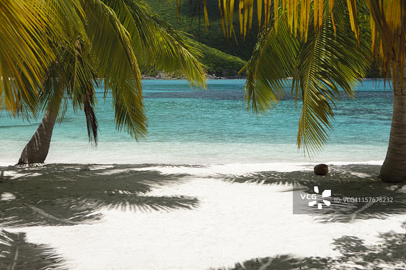 英属维尔京群岛蚊子岛海滩图片素材