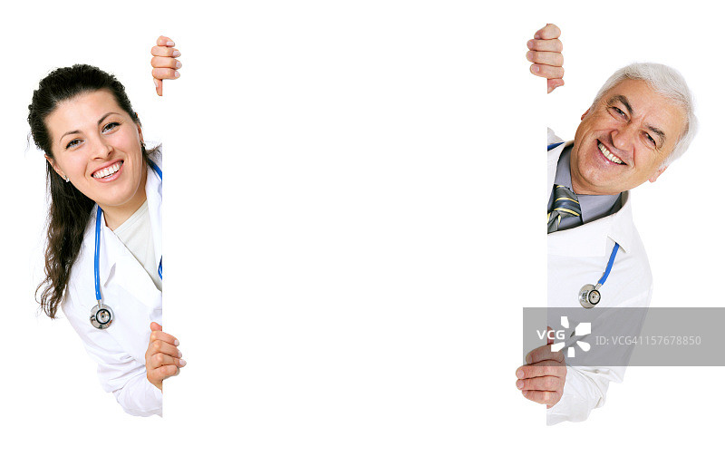 空白标志 - 医生（白色背景）图片素材