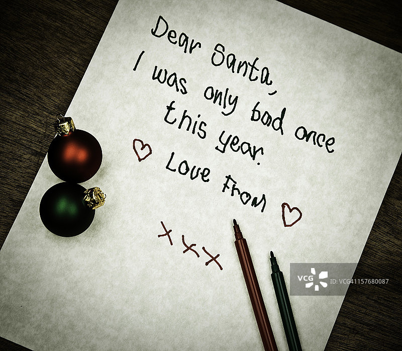 给圣诞老人的信系列图片素材