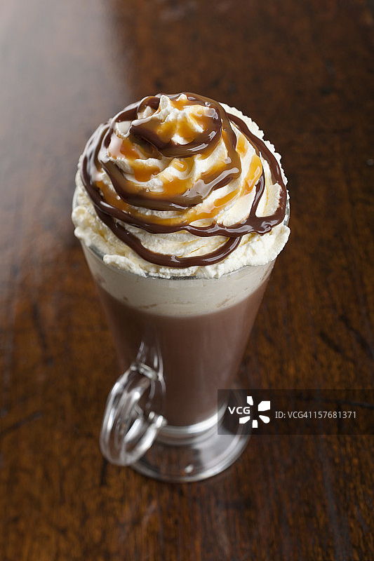 焦糖热巧克力图片素材