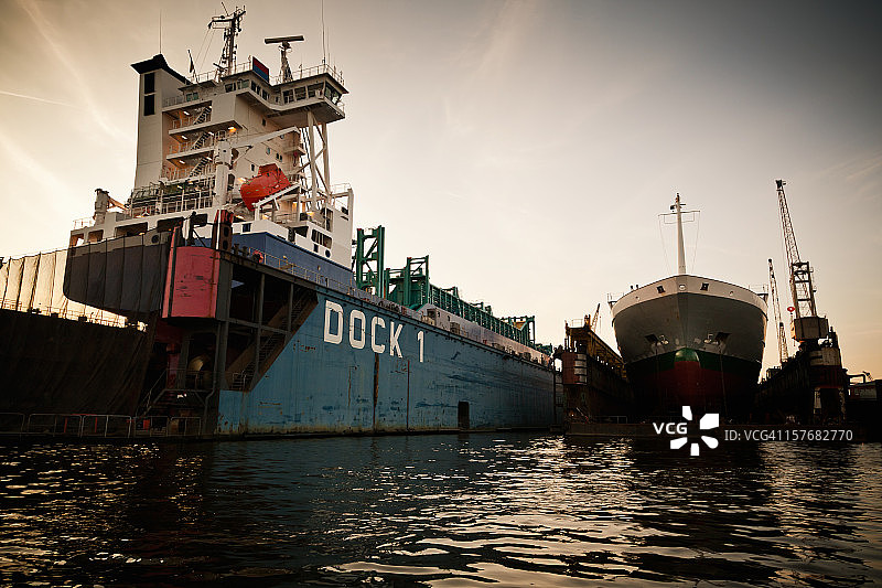 汉堡港码头图片素材