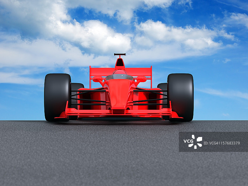 赛道上的F1赛车图片素材