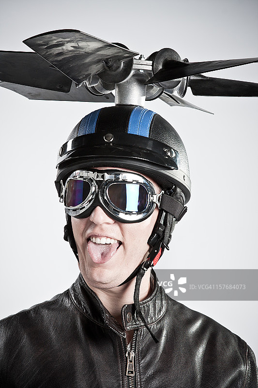 飞行员肖像图片素材