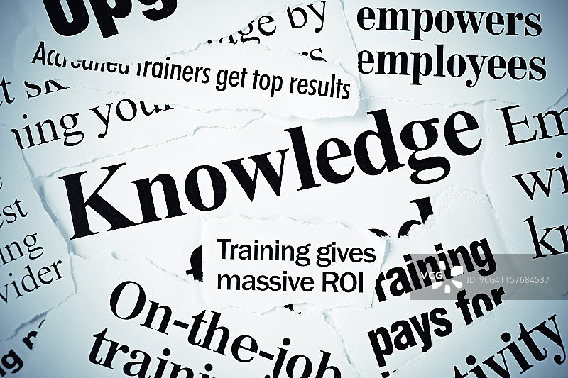 关于员工知识和培训的报纸头条图片素材