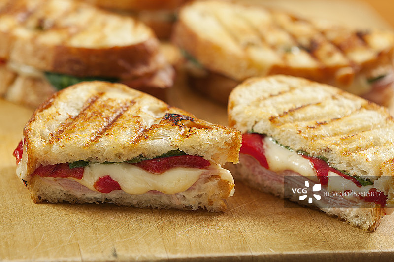 帕尼尼三明治图片素材