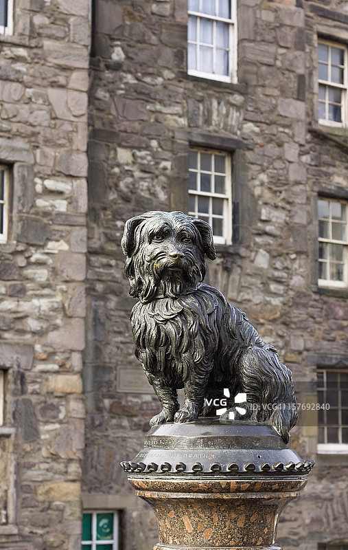 格雷夫莱亚忠犬波比雕像，爱丁堡图片素材