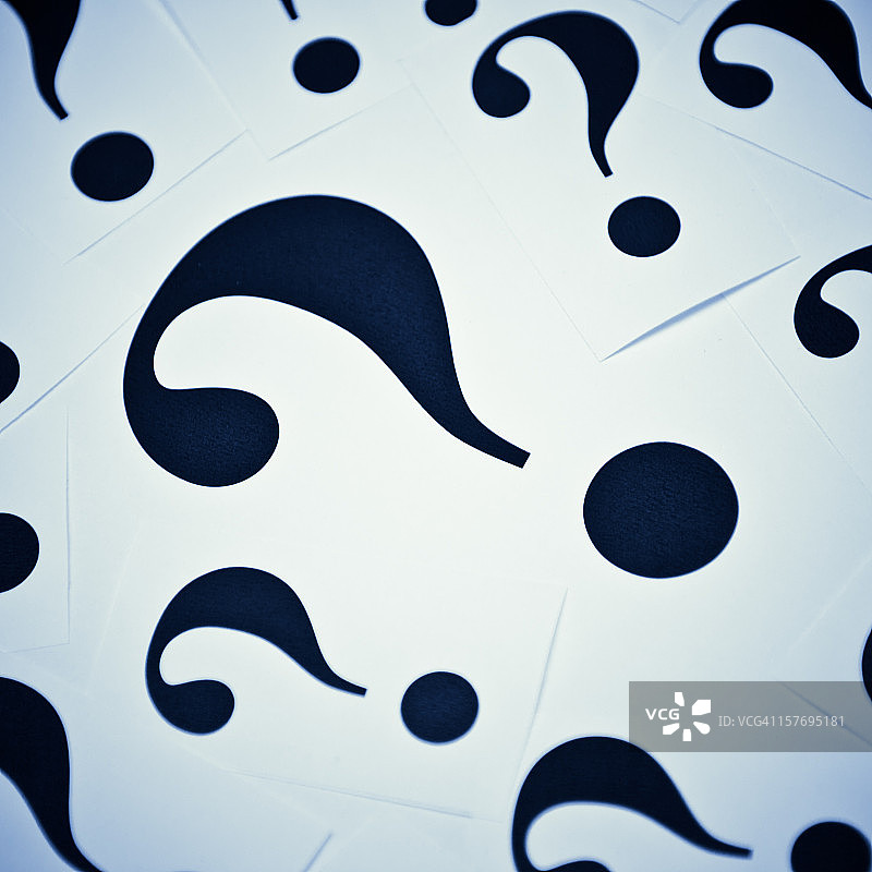 疑问号——概念和想法图片素材