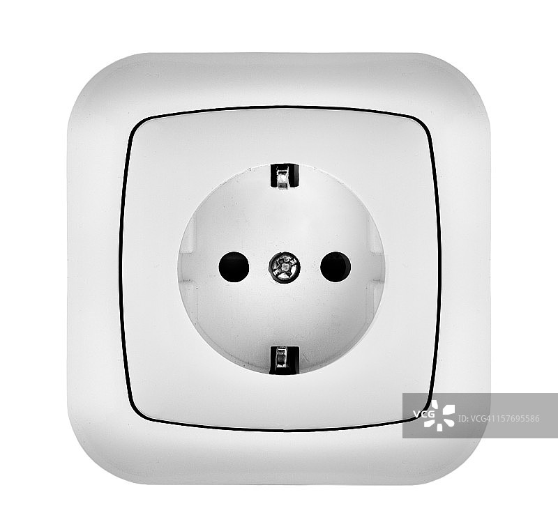 白色电源插座图片素材