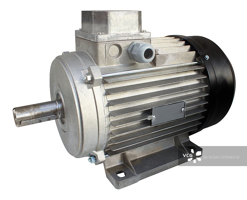 白色背景上的电动机图片素材