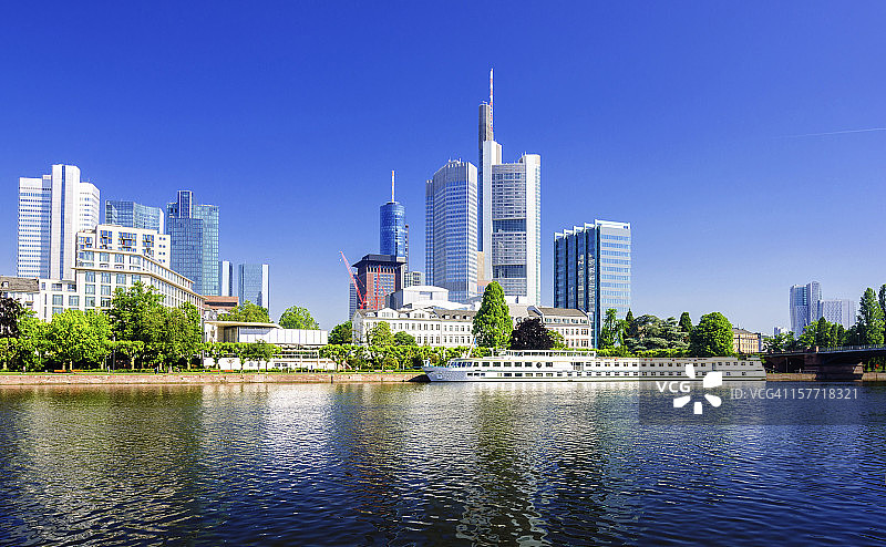 法兰克福全景图片素材