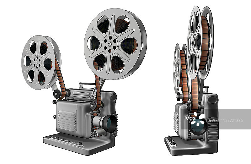 电影放映机（3D）图片素材