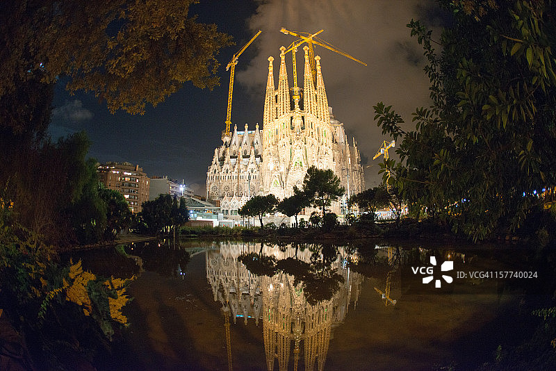 巴塞罗那圣家族教堂图片素材