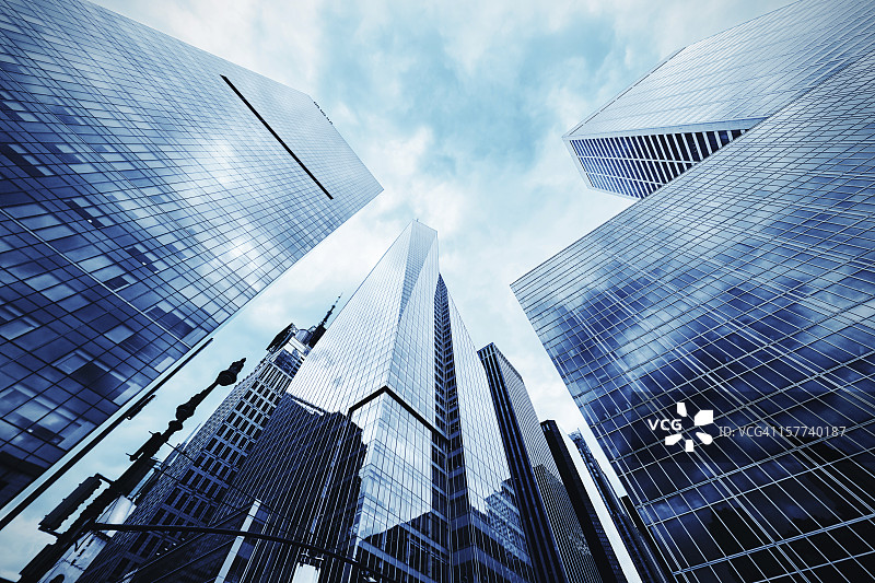 美国纽约市曼哈顿中城摩天大楼图片素材