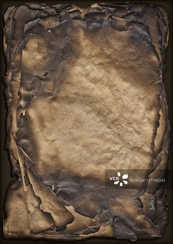 高分辨率烧毁的纸张纹理图片素材