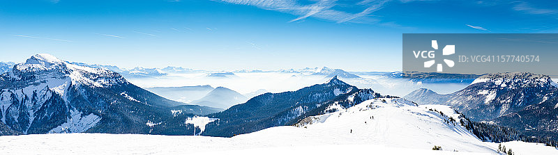 高山全景（放大）图片素材