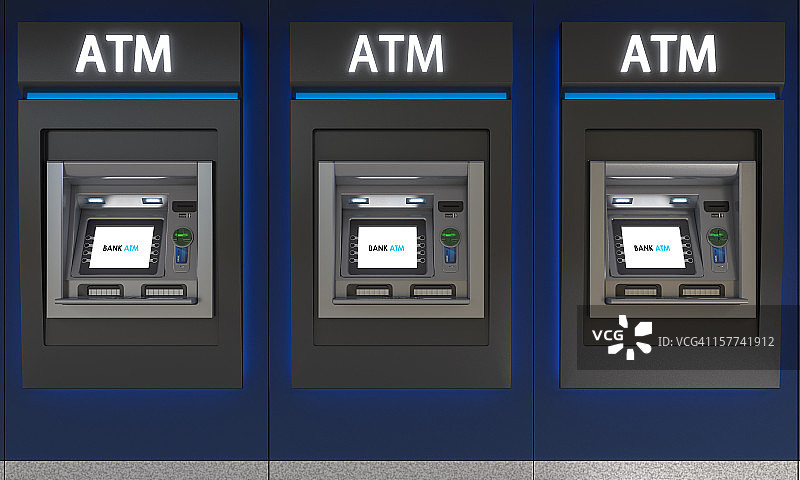 ATM机细节图图片素材