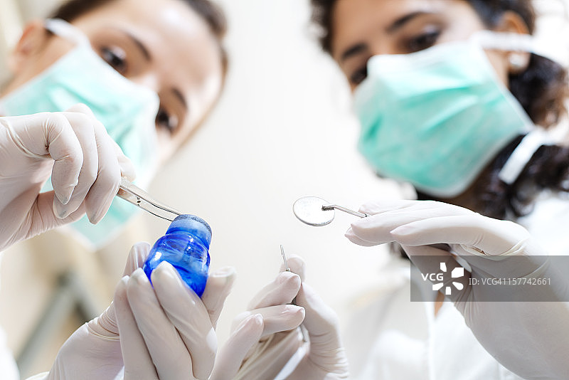 牙科椅视角图片素材