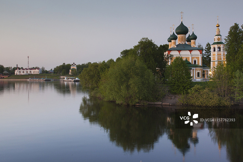 俄罗斯雅罗斯拉夫尔州金环小镇乌格利奇图片素材