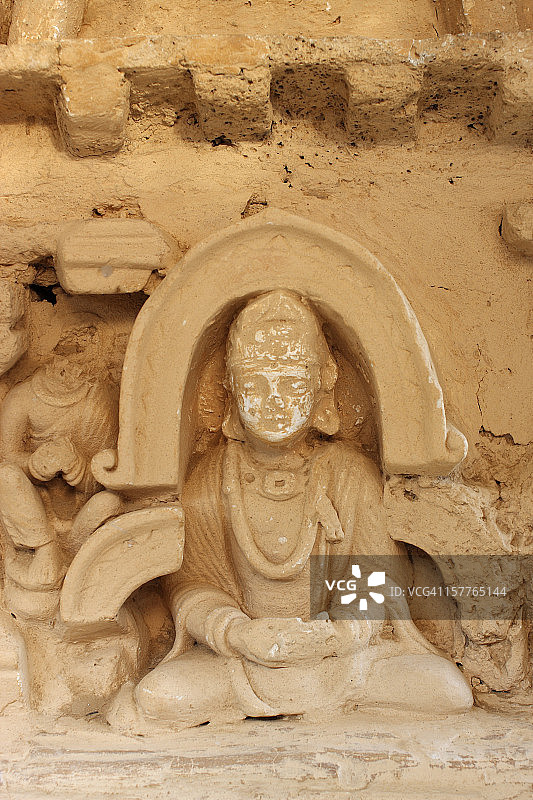 巴基斯坦塔克西拉 Jaulian 的佛像图片素材