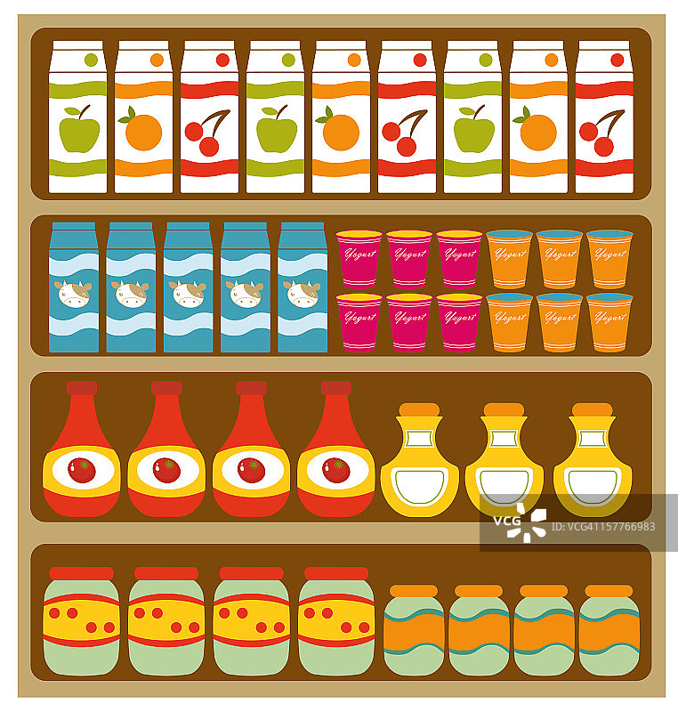 食品店货架图片素材